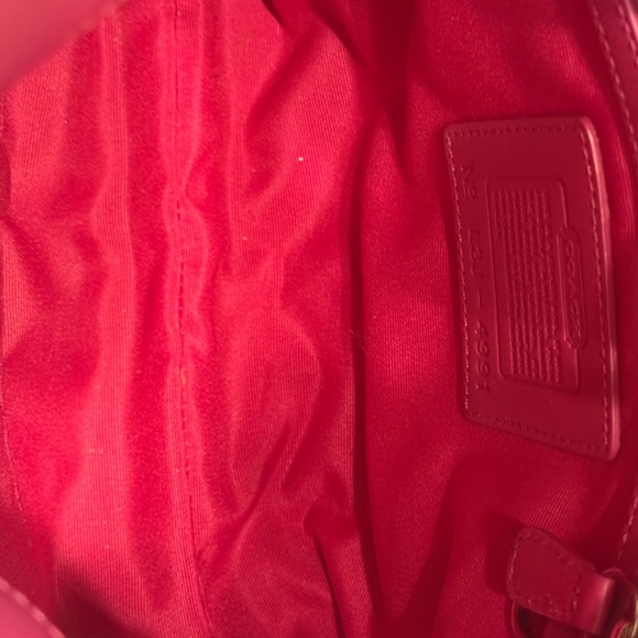 Coach White and Orange Shoulder Bag with Pink Accents - Picture 4 of 6